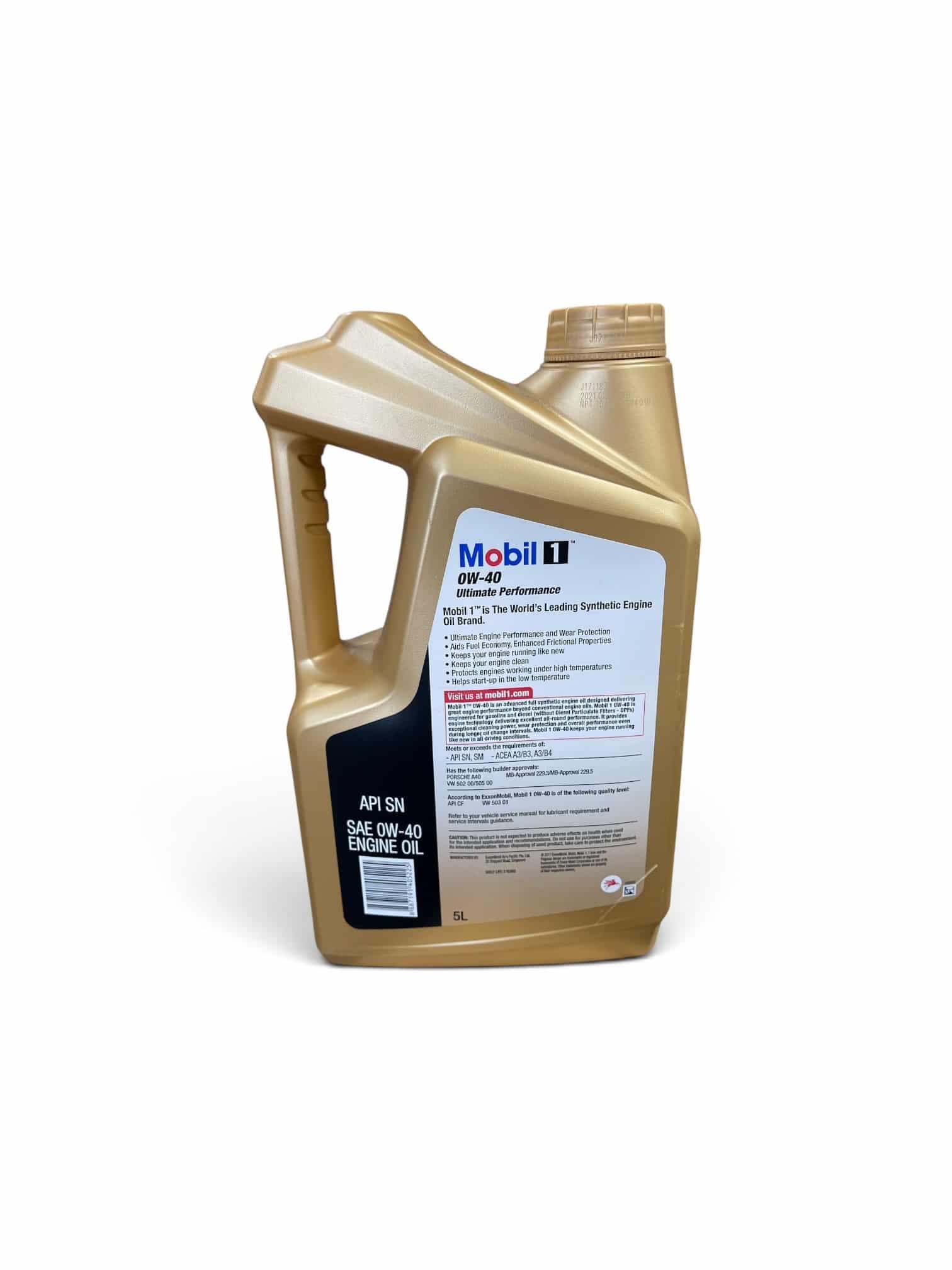 Mobil 1 Ultimate Advanced Full Synthetic 0W40 Engine Oil 5L